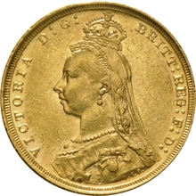 1890 Sterlina - Vittoria - Giubileo - S