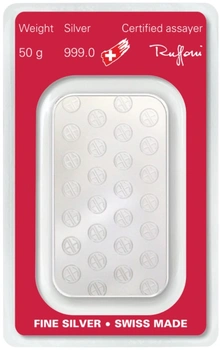 Argor-Heraeus Lingottino d'Argento 50g