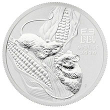 Anno del Topo d'Argento 2020 1/2oz - Perth Mint