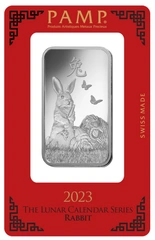 2023 Lingottino d'Argento PAMP 1oz Anno del Coniglio