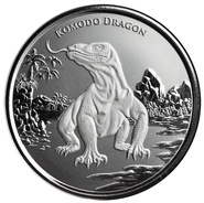 2022 Moneta d'Argento da 1oz con Drago di Komodo
