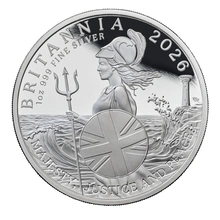 2026 Britannia UK 1 oz Moneta d'argento Proof