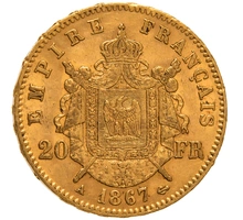 1867 - Marengo Francese - Napoleone III  - Testa Laureata - A