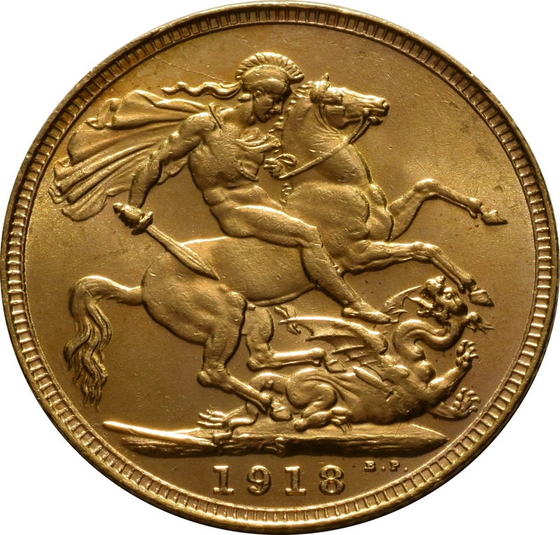 1918 Sterlina - Giorgio V - S