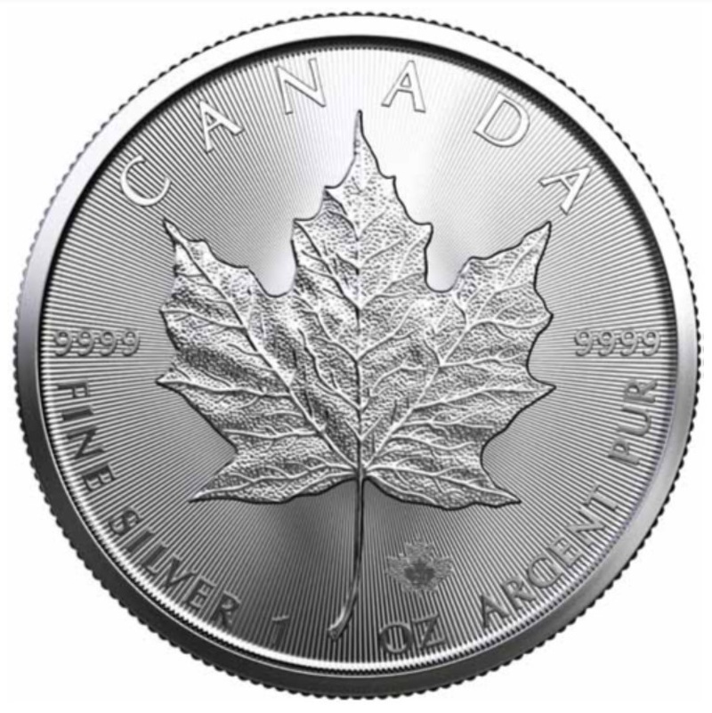 2023 Maple Canadese d'argento 1oz
