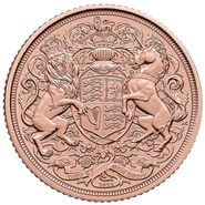 Sterlina d'oro Commemorativa Regina Elisabetta II 2022