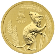 Anno del Topo d'Oro 2020 1/4oz - Perth Mint Confezionata