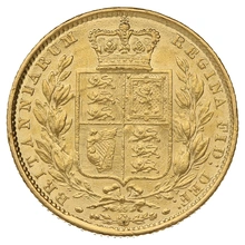 1864 Sterlina - Vittoria Giovane - Stemma Coronato - Londra