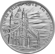 2018 Tower Bridge d'Argento 1oz - Landmarks Gran Bretagna