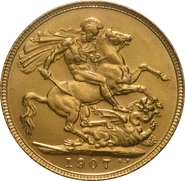 1907 Sterlina - Edoardo VII - Londra