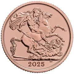 2025 Mezza Sterlina d'Oro