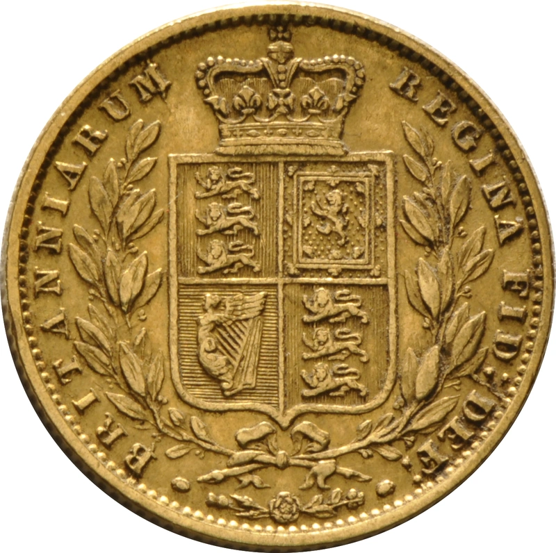 1858 Sterlina - Vittoria Giovane - Stemma Coronato - Londra