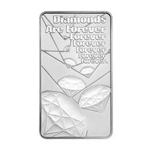 Lingotto d'argento 10oz - James Bond 007 'I Diamanti sono per sempre'