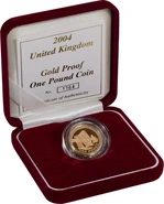 2004 Proof £1 d'Oro - Valuta UK - Quarto Ponte