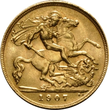 1907 Mezza Sterlina - Edoardo VII - Londra