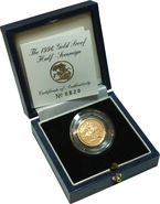 1996 Mezza Sterlina - Elisabetta II - Terzo ritratto - Corona Anziana - Proof con Confezione