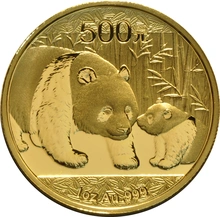 2011 Panda Cinese d'Oro 1oz