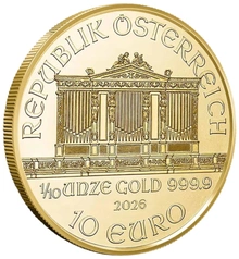 2026 Philarmonic Austriaca d'Oro 1/10oz