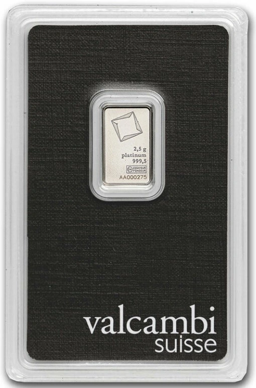 Valcambi Lingottino di Platino 2.5g