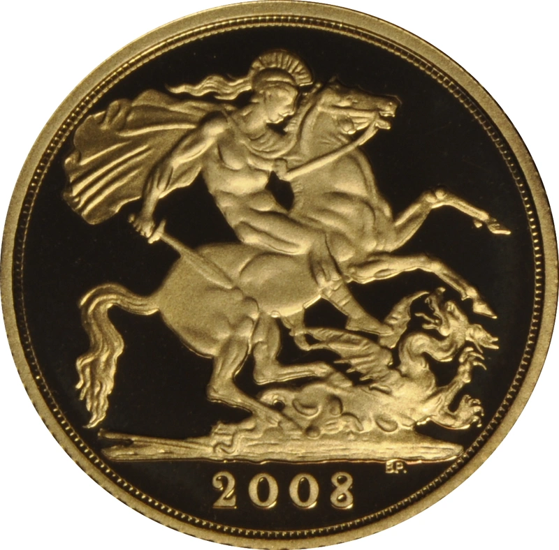 2008 Mezza Sterlina - Elisabetta II - Quarto Ritratto con Diadema - Proof senza Confezione