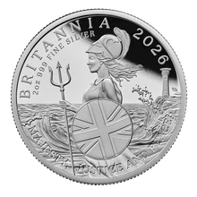 2026 Britannia UK 2 oz Moneta d'argento Proof