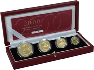 2000 Proof Britannia d'Oro - Cofanetto da 4 Monete