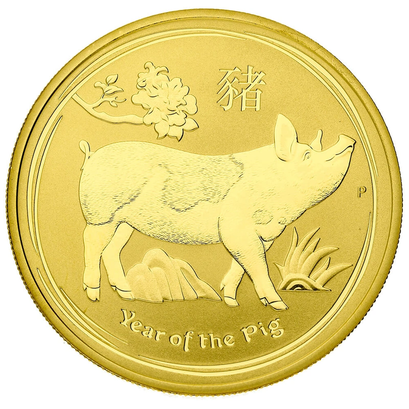 Anno del Maiale d'Oro 2019 - Perth Mint