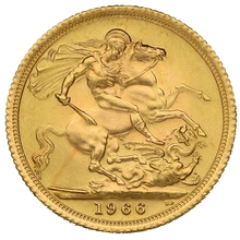 Sterlina d'Oro Confezionata - Elisabetta II Corona Giovane