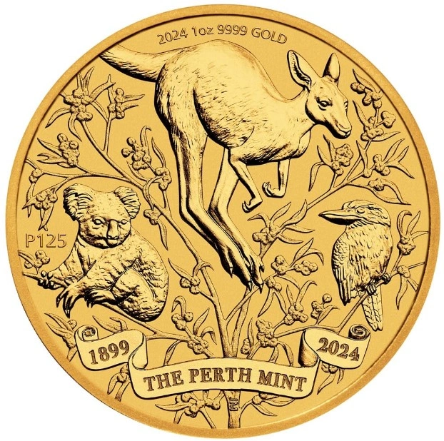 2024 Moneta d'Oro 1oz - 125° Anniversario della Zecca di Perth