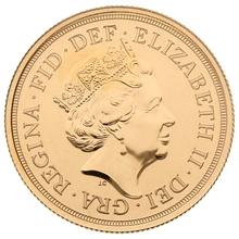 Sterlina d'Oro Confezionata - Elisabetta II Quinto Ritratto