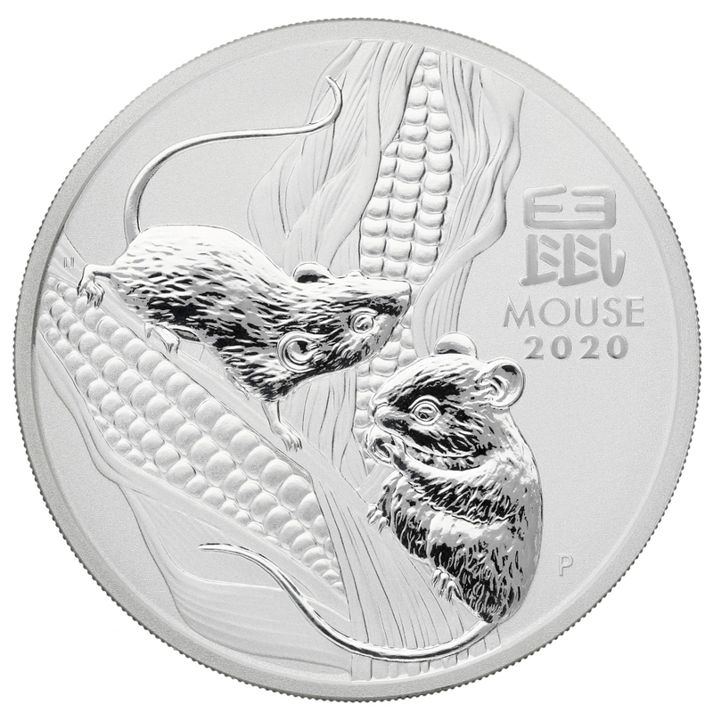Anno del Topo d'Argento 2020 2oz - Perth Mint