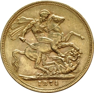 1874 Sterlina - Vittoria Giovane - S