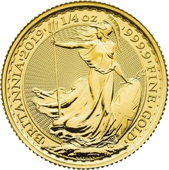 2019 Britannia 1/4oz d'Oro