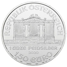 2020 Philharmonic Austriaca d'argento 1oz