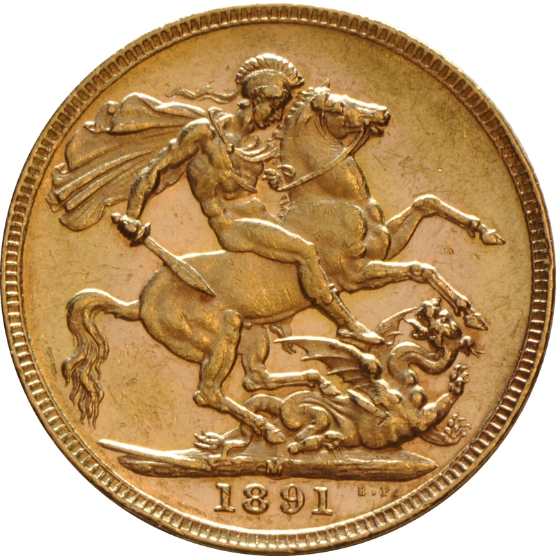 1891 Sterlina - Vittoria - Giubileo - M