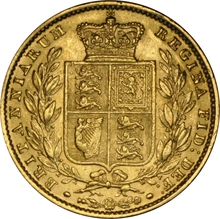 1856 Sterlina - Vittoria Giovane - Stemma Coronato - Londra