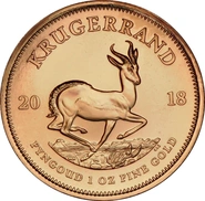 2018 1oz Krugerrand d'Oro