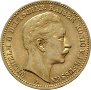 20 Marchi d'Oro Tedeschi - Guglielmo II 1889 - 1913
