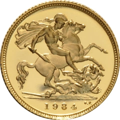 1984 Mezza Sterlina - Elisabetta II - Corona Giovane - Proof senza Confezione