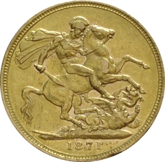 1871 Sterlina - Vittoria Giovane - S