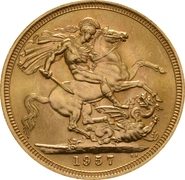 1957 Sterlina - Elisabetta II - Fiocco