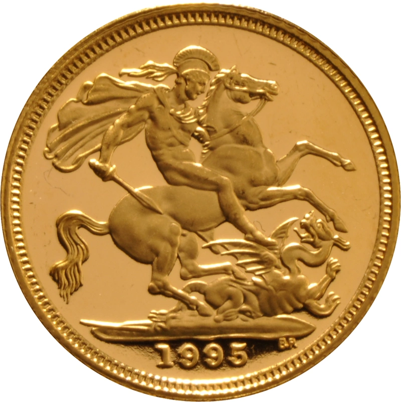 Mezza Sterlina d'Oro Proof - Grado B