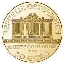 2024 Philarmonic Austriaca d'Oro 1/2oz