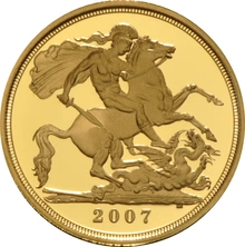2007 Proof Mezza Sterlina d'Oro - Cofanetto