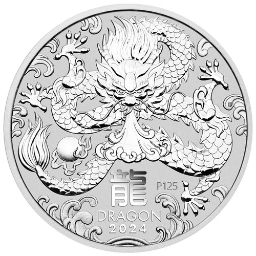 2024 1kg Moneta d'Argento Anno del Drago Perth Mint