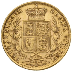 1882 Sterlina - Vittoria Giovane - Stemma Coronato - S