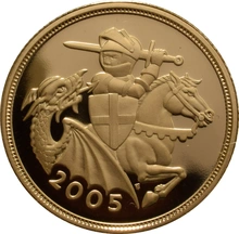 2005 Proof Sterlina d'Oro - Cofanetto
