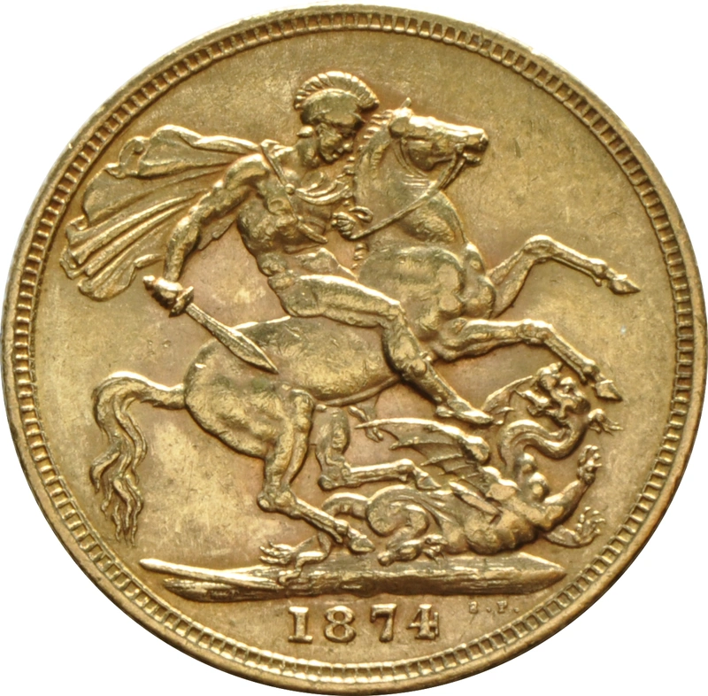 1874 Sterlina - Vittoria Giovane - S