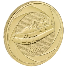2025 Sei decenni di 007, Bond degli anni 2000 Moneta d'oro da 1 oz.