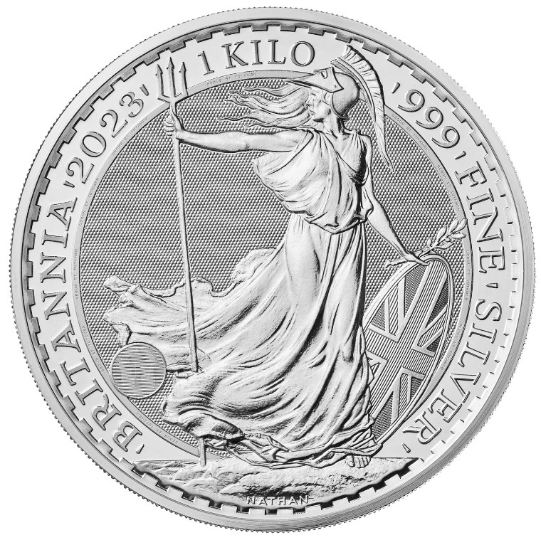 2023 Britannia d'Argento 1KG - Regina Elisabetta